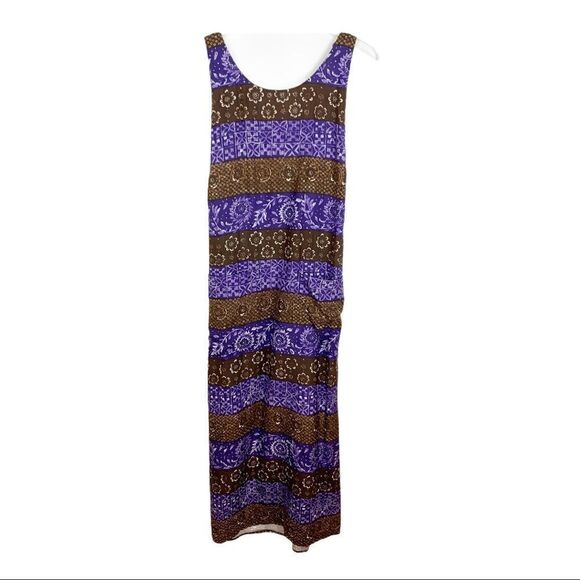 Adrienne Vittadini Sport Wrap Batik Maxi Dress‎ - Picture 1 of 15